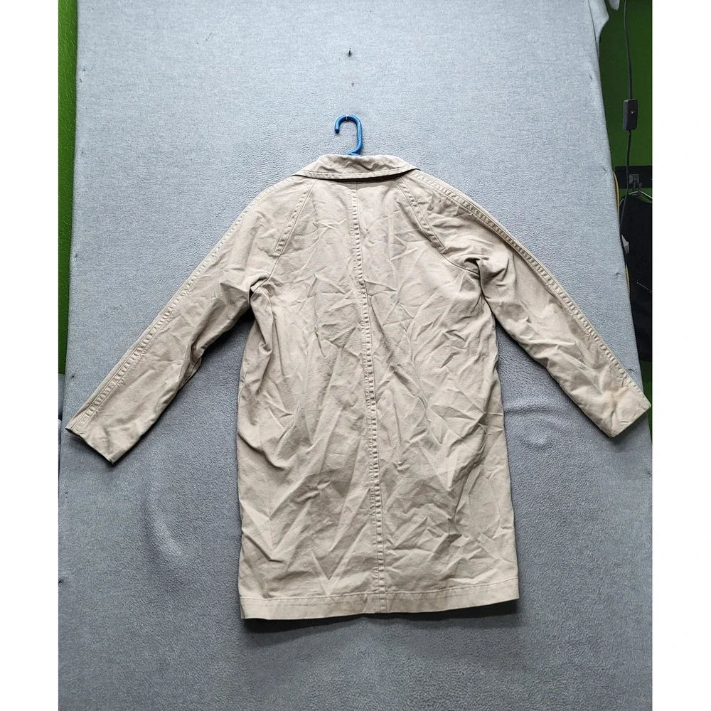 VINTAGE Outerknown Men Button Up Shirt S Beige‎ Canvas Chore Field Trench Y2K
